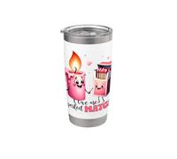 Kawaii Candle Matchbox Siamo una coppia perfetta Bicchiere termico in acciaio inox doppia parete