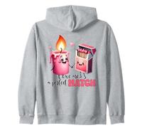 Kawaii Candle Matchbox Siamo Una Coppia Perfetta Felpa con Cappuccio