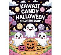 Kawaii Candy Halloween Coloring Book: Bold and Easy Pages of Spooky Sweets and Cute Creatures