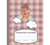 Kawaii Capybara Baseball Notebook - Cute Wide-Ruled Composition Book for Girls, Boys, Students, Kids: A Splash of Cuteness, Kawaii Capybara Baseball ... and Animal Lovers Who Dream in Watercolors