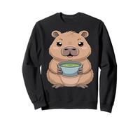 Kawaii Capybara Boba Tea Matcha Amante Umore Felpa