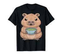 Kawaii Capybara Boba Tea Matcha Amante Umore Maglietta