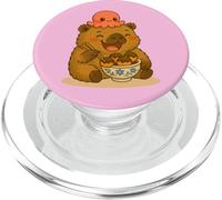 Kawaii Capybara e Polpo Mangiare Cibo Giapponese Takoyaki PopSockets PopGrip per MagSafe