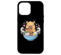 Kawaii Capybara Eating Ramen Noodles Cute Capybara Boy Girl Custodia per iPhone 12 Pro Max