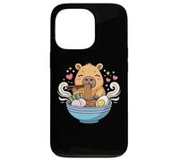 Kawaii Capybara Eating Ramen Noodles Cute Capybara Boy Girl Custodia per iPhone 13 Pro