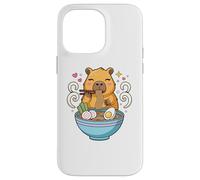Kawaii Capybara Eating Ramen Noodles Cute Capybara Boy Girl Custodia per iPhone 14 Pro Max