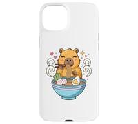 Kawaii Capybara Eating Ramen Noodles Cute Capybara Boy Girl Custodia per iPhone 15 Plus
