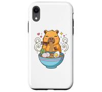 Kawaii Capybara Eating Ramen Noodles Cute Capybara Boy Girl Custodia per iPhone XR