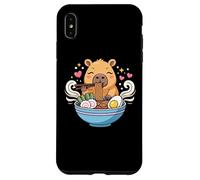 Kawaii Capybara Eating Ramen Noodles Cute Capybara Boy Girl Custodia per iPhone XS Max