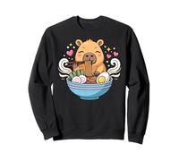 Kawaii Capybara Eating Ramen Noodles Cute Capybara Boy Girl Felpa