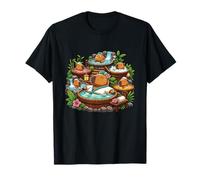 Kawaii Capybara Onsen Relax Scena Bagno Maglietta