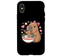 Kawaii Capybara Ramen Carino Capy Amante Cibo Bambini Ragazze Custodia per iPhone X/XS