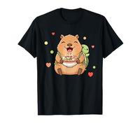 Kawaii Capybara Ramen Lover Turtle Zaino Accogliente Animale Maglietta