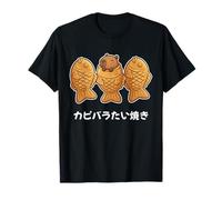 Kawaii Capybara Taiyaki Carino Dolce Giapponese Grafica Maglietta