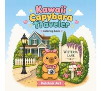 Kawaii Capybara Traveler Coloring Book: Coloring Book