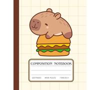 Kawaii Capybara Vibes Composition Notebook: Cute Capybara Aesthetic, Perfect for School, Work, and Journaling | Wide Ruled Notebook | 7.5" x 9.25", 120 Pages