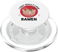 Kawaii carino Axolotl I Just Really Love Ramen Lover PopSockets PopGrip per MagSafe
