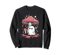 Kawaii Carino Boo in Ombrello Fungo Halloween Cottagecore Felpa