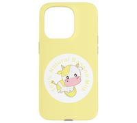 Kawaii carino mucca gialla, Kawaii Banana Milk Girl Custodia per iPhone 15 Pro