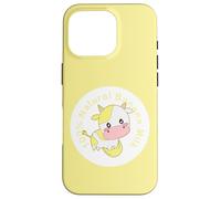 Kawaii carino mucca gialla, Kawaii Banana Milk Girl Custodia per iPhone 16 Pro