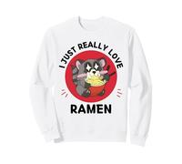 Kawaii Carino Procione I Just Really Love Ramen Lover Felpa