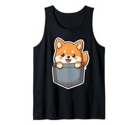 Kawaii Carino Shiba Inu in Tasca Canotta