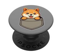 Kawaii carino Shiba Inu in tasca PopSockets PopGrip Adesivo