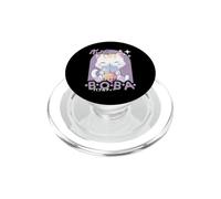 Kawaii Cat Boba Anime Kitten Loving Bubble Tea Neko Cat PopSockets PopGrip per MagSafe