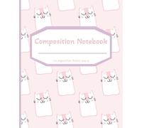 Kawaii Cat Composition Notebook: | Wide Ruled, 110 Pages, Cute Pink Cover with Adorable Cartoon Kitties | Pastel School Journal for Girls, Kids, Cat Lovers & Cute Stationery Fans