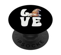 Kawaii Cat Dad Gnome Graphic For Cat Mom Who Love Cats PopSockets PopGrip Adesivo
