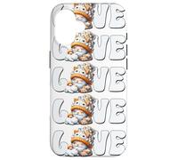 Kawaii Cat Gnome Graphic For Cat Owner With White Cats Custodia per iPhone 16