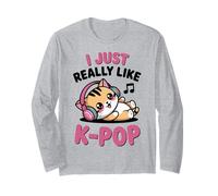 Kawaii Cat KPOP Don't Always Ascolta K-Pop K Pop Girl Maglia a Manica