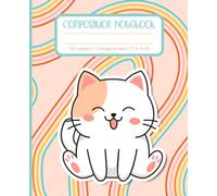 Kawaii cat lesbian notebook | Lesbian Journal | College Ruled Journal | 7.5 x 9.25 | 120 Pages | Lesbian Pride Composition Notebook | Kawaii Lesbian Journal