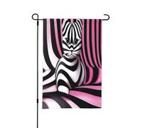 Kawaii Cat Op Art Spring Garden Flag Stand - Decorazioni pasquali per esterni, resistente alle intemperie, perfetto per cortile e giardino