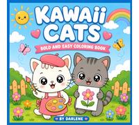 KAWAII CATS: BOLD AND EASY COLORING BOOK