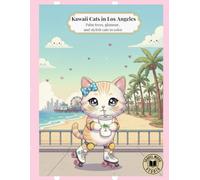 Kawaii Cats in Los Angeles: Palm trees, glamour, and stylish cats to color