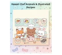 Kawaii Chef Animals & Illustrated Recipes: Cute Animal Chefs and Easy Step-By-Step Cooking Pages for Kids