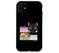 Kawaii Chibi Cat Ramen Anime Manga Giapponese Otaku Custodia per iPhone 11