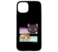 Kawaii Chibi Cat Ramen Anime Manga Giapponese Otaku Custodia per iPhone 15 Plus