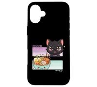 Kawaii Chibi Cat Ramen Anime Manga Giapponese Otaku Custodia per iPhone 16 Plus