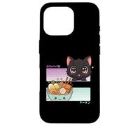 Kawaii Chibi Cat Ramen Anime Manga Giapponese Otaku Custodia per iPhone 16 Pro