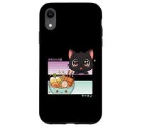 Kawaii Chibi Cat Ramen Anime Manga Giapponese Otaku Custodia per iPhone XR