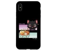 Kawaii Chibi Cat Ramen Anime Manga Giapponese Otaku Custodia per iPhone XS Max