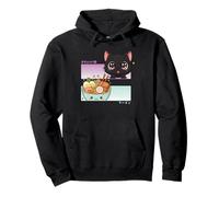 Kawaii Chibi Cat Ramen Anime Manga Giapponese Otaku Felpa con Cappuccio