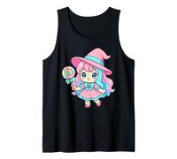 Kawaii Chibi Strega Candy Spooky Halloween Strega Canotta
