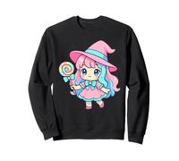 Kawaii Chibi Strega Candy Spooky Halloween Strega Felpa