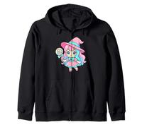 Kawaii Chibi Strega Candy Spooky Halloween Strega Felpa con Cappuccio