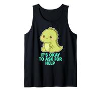 Kawaii Chibi T-Rex- Va bene chiedere aiuto per la salute mentale Canotta