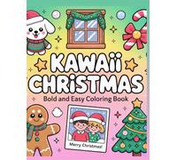 Kawaii Christmas Bold and Easy Coloring Book