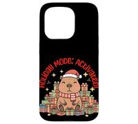 Kawaii Christmas Capybara Holiday Mode:Activated Custodia per iPhone 15 Pro
